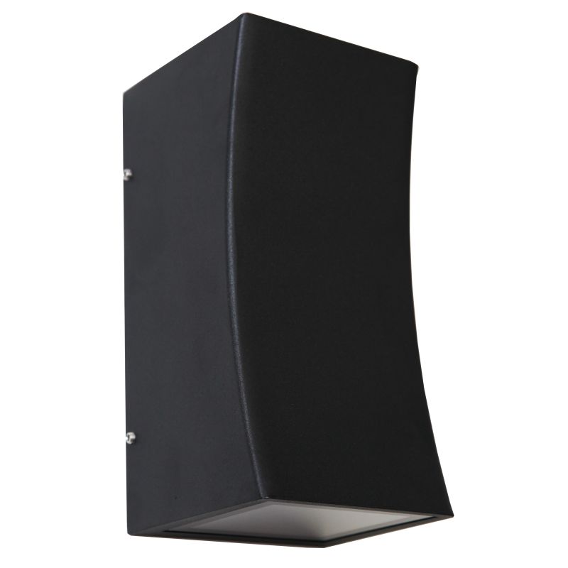 Olympia GU10 Curved Square Up Down Outdoor Wall Light - Lighting.co.za