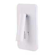 Kin Black or White Slim Rectangular LED Bedside Reading Wall Light with Back Light - Lighting.co.za