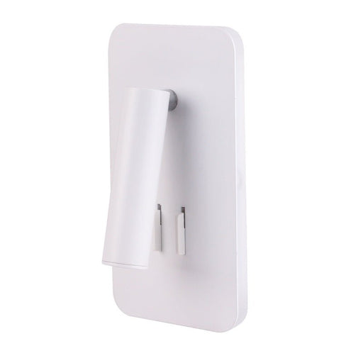 Kin Black or White Slim Rectangular LED Bedside Reading Wall Light with Back Light - Fixed Lights - Lighting.co.za