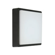 Kwele Square Black | White LED Outdoor Bulkhead Light - Lighting.co.za