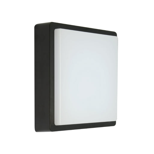 Kwele Square Black | White LED Outdoor Bulkhead Light - Lighting.co.za