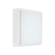 Kwele Square Black | White LED Outdoor Bulkhead Light - Lighting.co.za