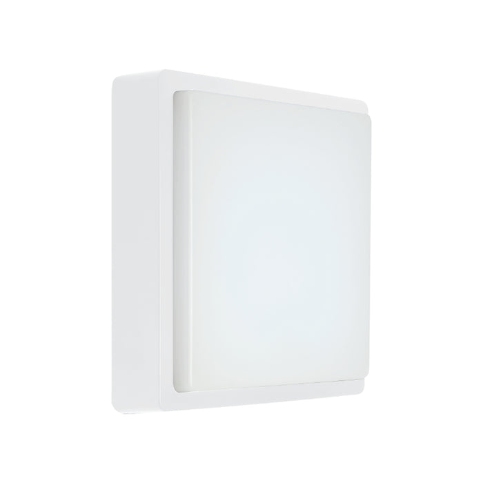 Kwele Square Black | White LED Outdoor Bulkhead Light - Lighting.co.za