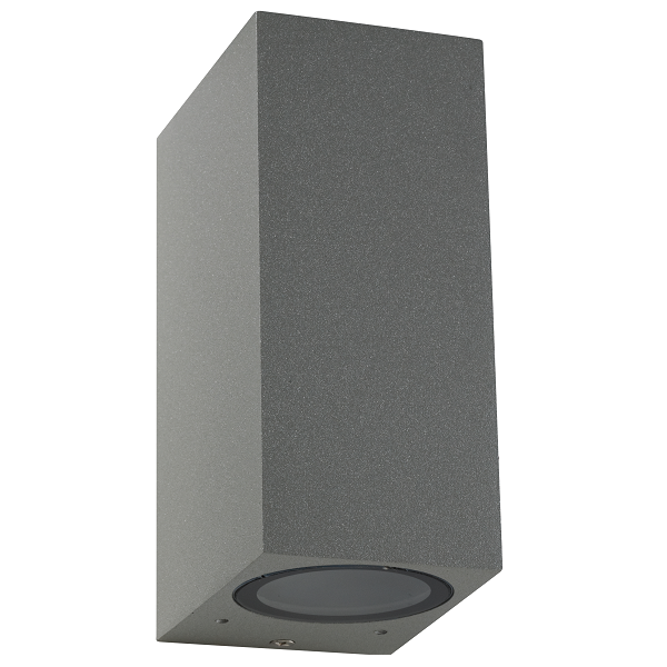Olympia GU10 Square Up Down Outdoor Wall Light - Lighting.co.za
