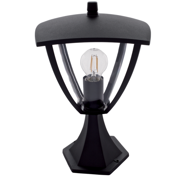 Kent Outdoor Black Pillar Light - Lighting.co.za