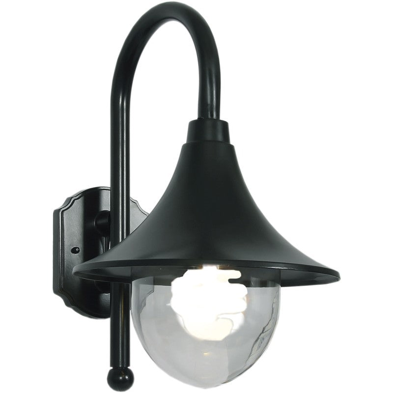 Stockholm Black Lantern Outdoor Wall Light - Lighting.co.za