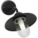 Tucson Black And Clear Outdoor Wall Light - Lighting.co.za