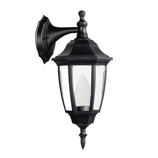 Kent Black Convertible Up Or Down Outdoor Lantern Wall Light - Lighting.co.za