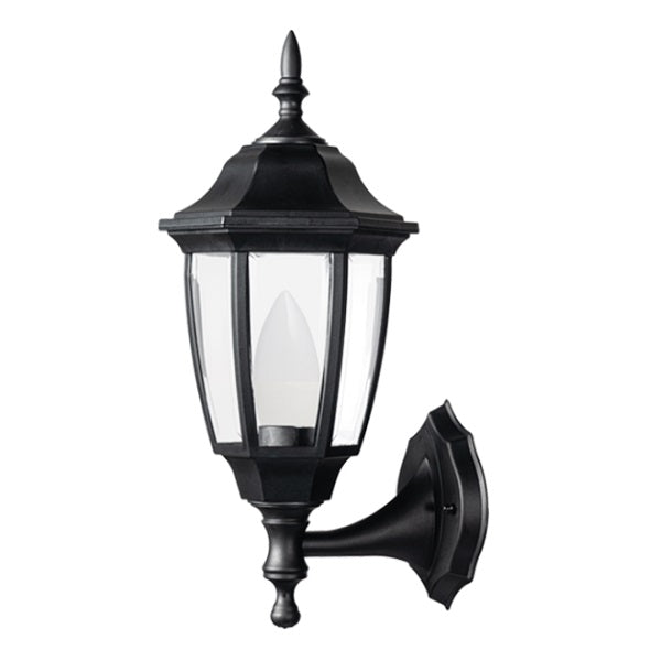 Kent Black Convertible Up Or Down Outdoor Lantern Wall Light - Lighting.co.za