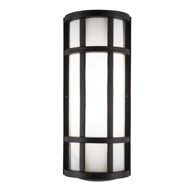 Dante Tall Black Outdoor Wall Light - Lighting.co.za