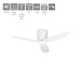 Bavaro White 3 Blade LED Ceiling Fan - Lighting.co.za