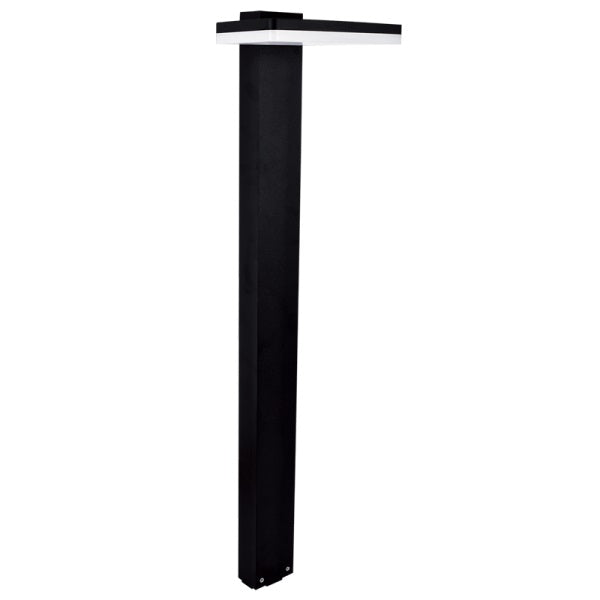 Temma Black 12W LED Outdoor Bollard Light - Lighting.co.za