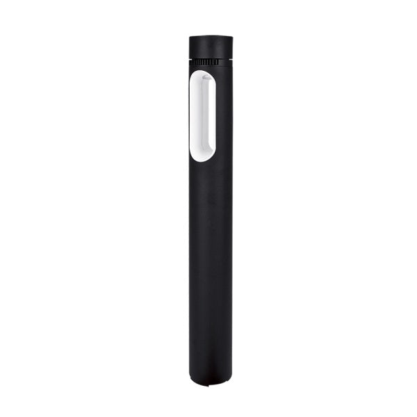 Slim Round Black 9W LED Garden Bollard Light - Lighting.co.za