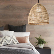 Odelia Natural or Black Rattan Pendant Light - Lighting.co.za