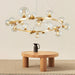 Bubble Round 14 | 20 Light Gold and Amber Glass Pendant Light - Lighting.co.za