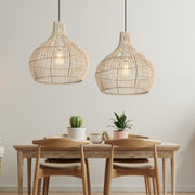 Radley Woven Rattan Bamboo Pendant Light 2 Sizes - Lighting.co.za