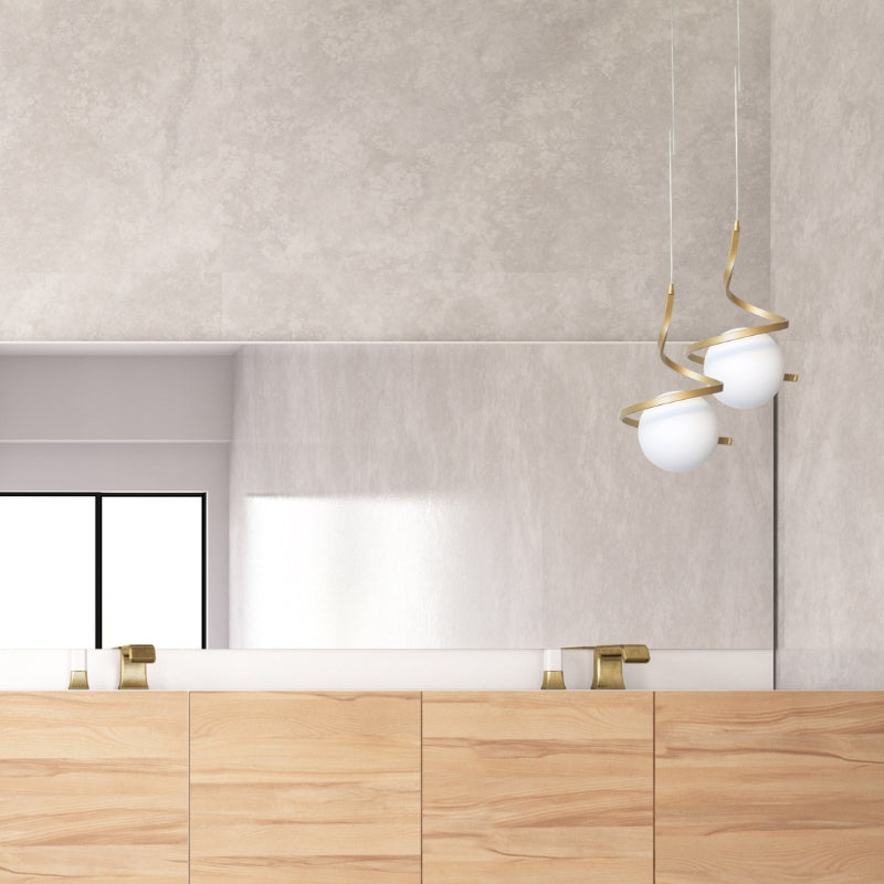 Infinity Black | Gold and Glass Ball Pendant Light - Lighting.co.za