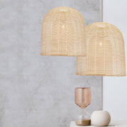 Tesse Woven Rattan Pendant Light 2 Sizes - Lighting.co.za