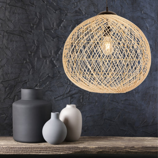 Souria Natural Woven Rattan Pendant Light - Lighting.co.za