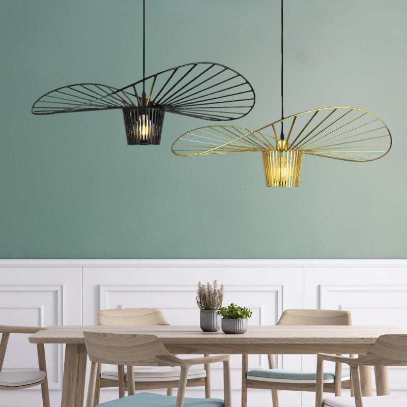 Sensu Baccor Flutter Black | Gold Wire Pendant Light 2 Sizes - Lighting.co.za