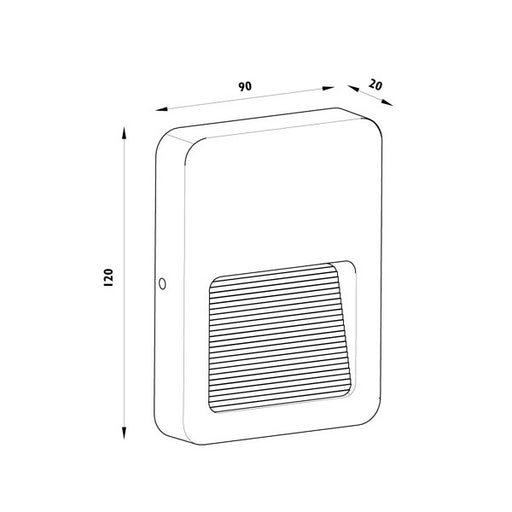 Neo White Square 1.5 Watt LED Outdoor Step Light - Lighting.co.za