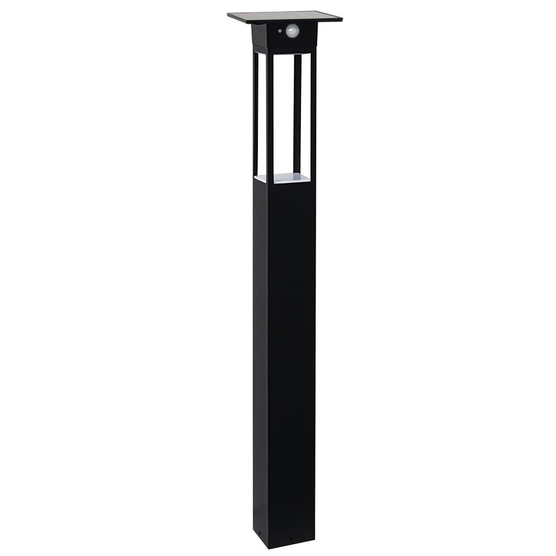 Dundee Black Solar LED Outdoor Bollard Light with Motion Sensor - Lighting.co.za