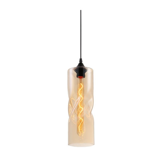 Forma Clear | Amber | Smoke Twisted Glass Shade Pendant Light - Hanging Lights - Lighting.co.za
