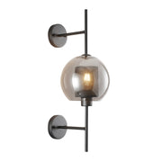 New York Ball Black Or Gold Metal Mesh And Glass Wall Light - Lighting.co.za