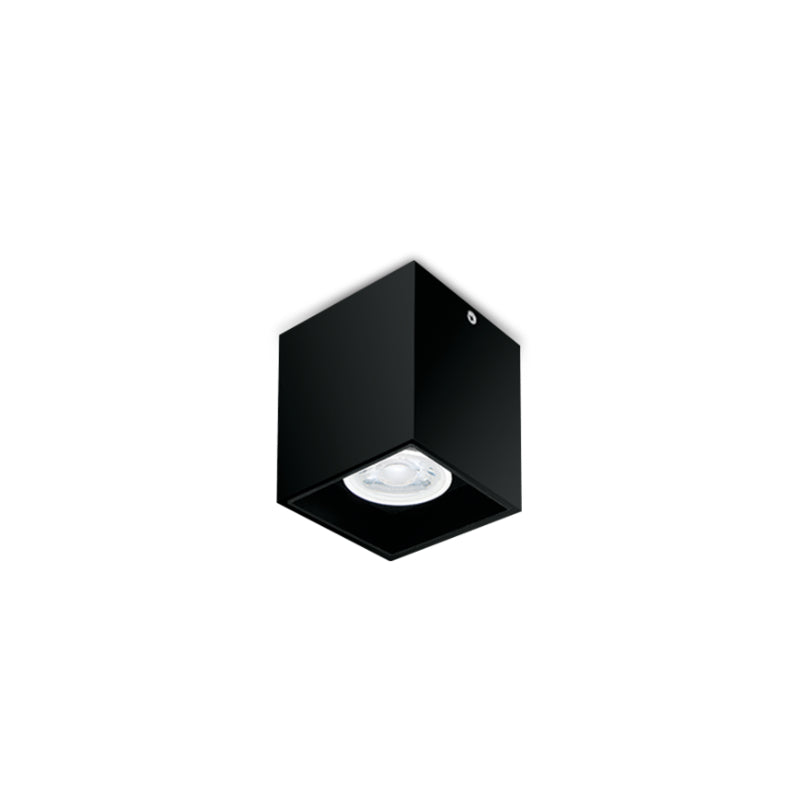 Lone Straight Square Black or White GU10 Surface Mounted Down Light - Lighting.co.za