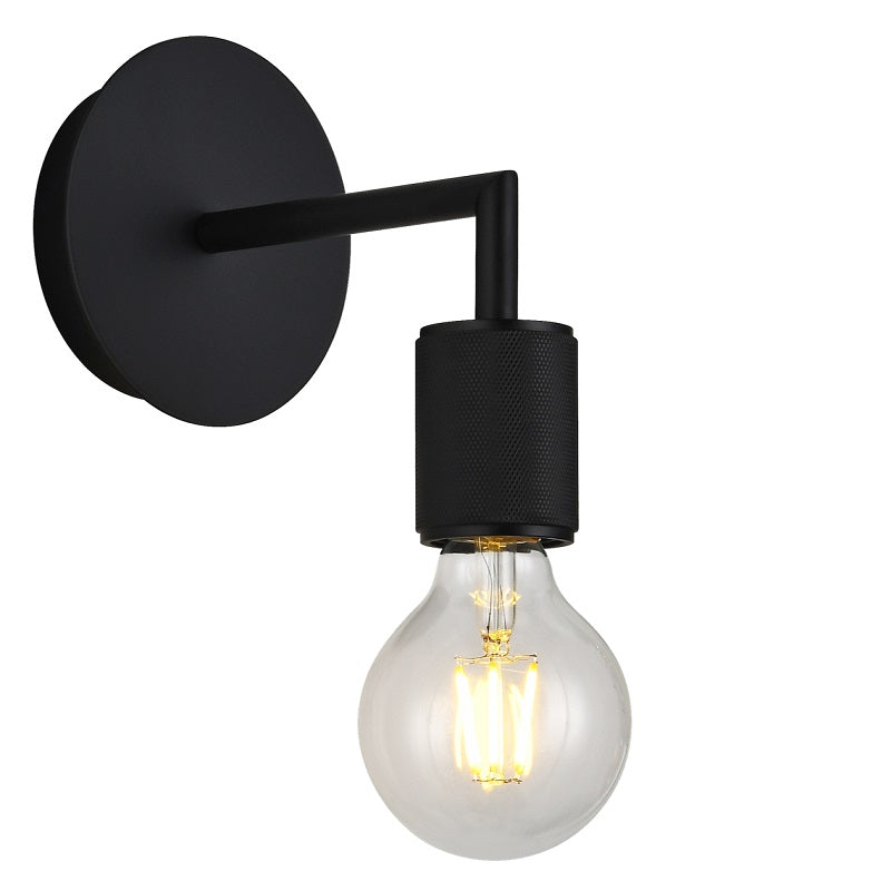 Luna Style Plain Black | Gold | Chrome Wall Light - Lighting.co.za