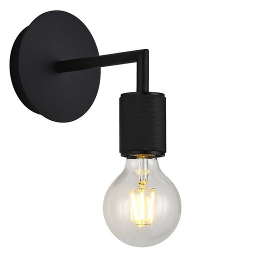Luna Style Plain Black | Gold | Chrome Wall Light - Fixed Lights - Lighting.co.za