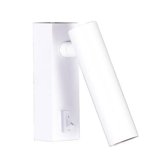 Look Round Black Or White LED Bedside Reading Wall Light - Lighting.co.za