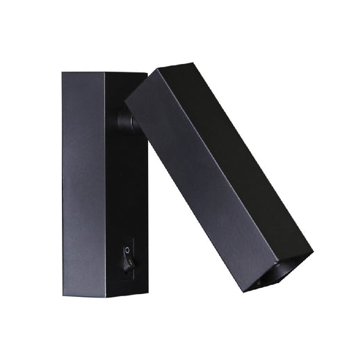 Look Square Black Or White LED Bedside Reading Wall Light - Lighting.co.za