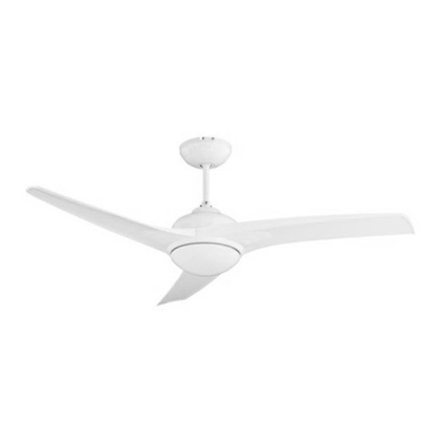 Mach One White 3 Blade Ceiling Fan - Lighting.co.za