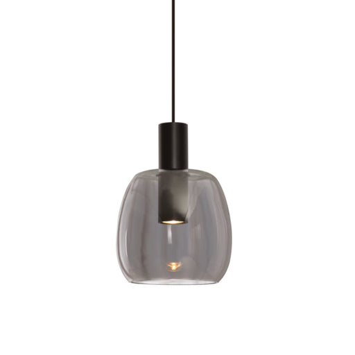 Madrid Black and Smoke Glass Pendant Light - Lighting.co.za