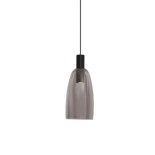 Malaga Black and Smoke Glass Pendant Light - Lighting.co.za