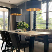 Maserlo Large Taupe Or Black Gold Shade Pendant Light - Lighting.co.za