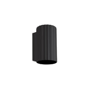 Matilda Black Or White Ribbed Round Down Facing Wall Light - Lighting.co.za