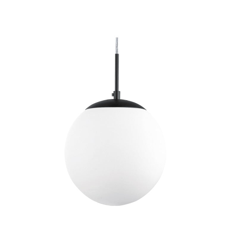 Globe Gold | Black | Silver and Opal Glass Ball Pendant Light 4 Sizes - Lighting.co.za