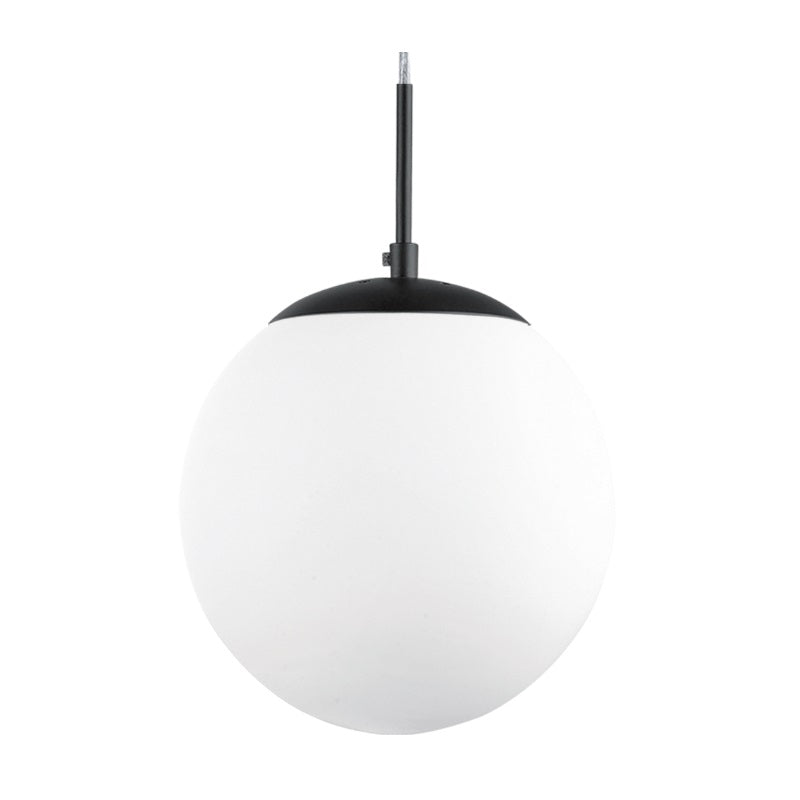 Globe Gold | Black | Silver and Opal Glass Ball Pendant Light 4 Sizes - Lighting.co.za