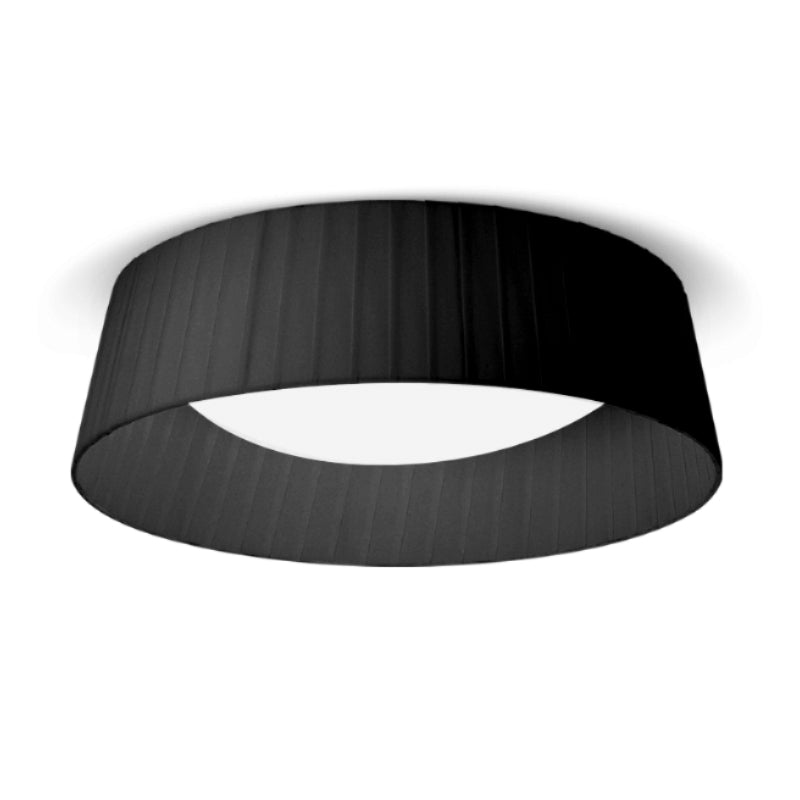 Milano Black | White | Grey Fabric Ceiling Light - Lighting.co.za