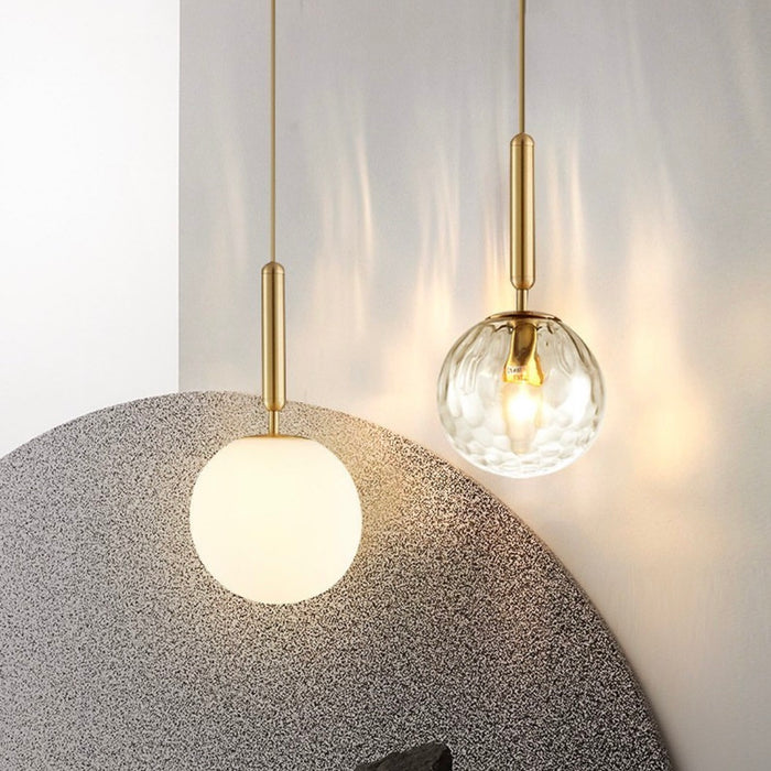 Milano Black or Antique Brass with Clear | Smoke Glass Pendant Light - Lighting.co.za
