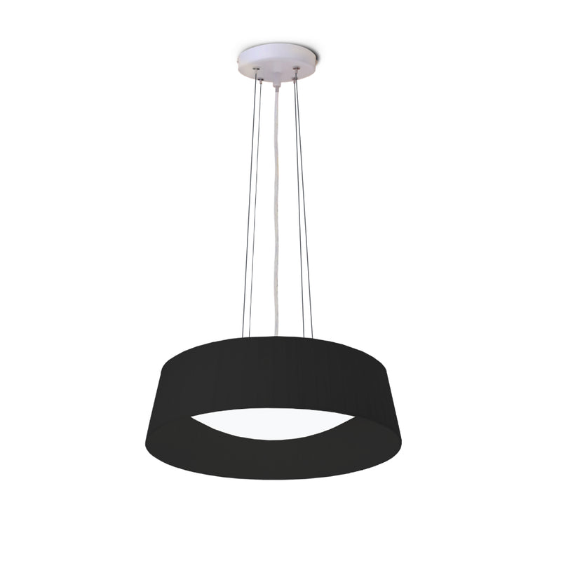 Milano Black | White | Grey Fabric Pendant Light - Lighting.co.za