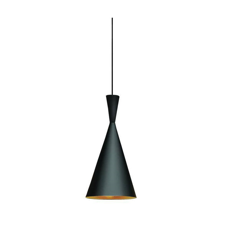 Miso 1 Black or White and Gold Nordic Pendant Light - Lighting.co.za
