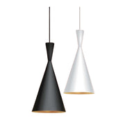 Miso 1 Black or White and Gold Nordic Pendant Light - Lighting.co.za