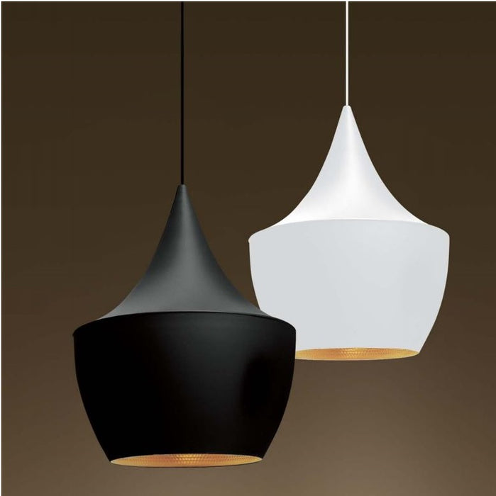 Miso 2 Black or White and Gold Nordic Pendant Light - Lighting.co.za