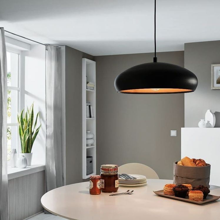 Mogano Black Or White Dome Pendant Light - Lighting.co.za