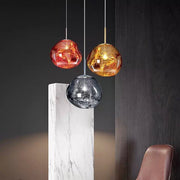 Molten Chrome | Copper | Gold Pendant Light 2 Sizes - Lighting.co.za