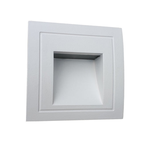 Newark Black or White Square 1 | 3 Watt LED Outdoor Step Light 2 Sizes - Lighting.co.za