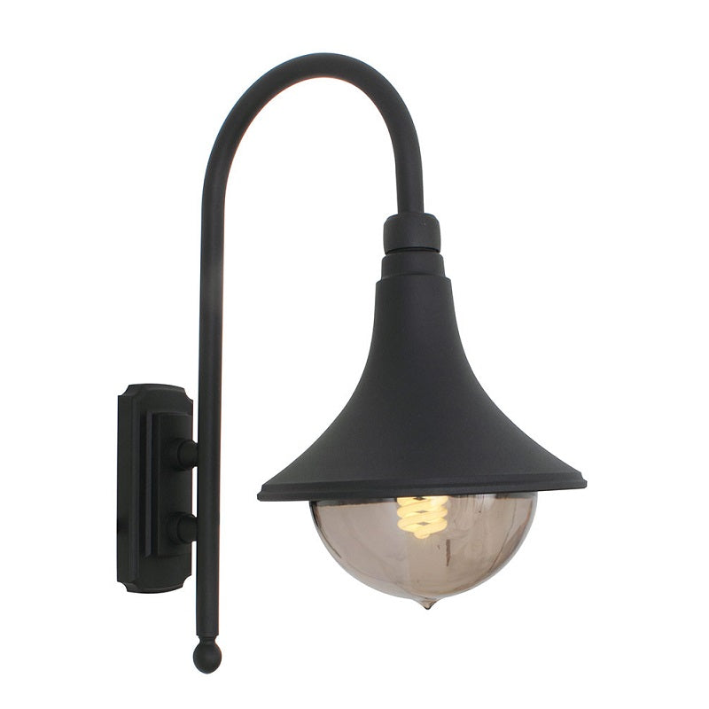 Cornet Black Lantern Outdoor Wall Light - Lighting.co.za